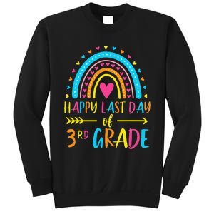 Rainbow Happy Last Day Of 3rd Grade School Teacher Sweatshirt