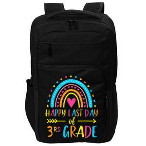 Rainbow Happy Last Day Of 3rd Grade School Teacher Impact Tech Backpack