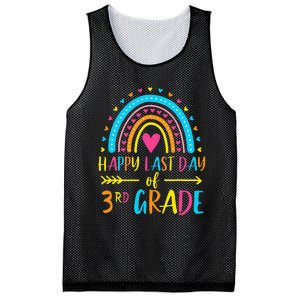 Rainbow Happy Last Day Of 3rd Grade School Teacher Mesh Reversible Basketball Jersey Tank