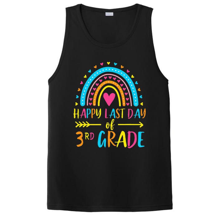 Rainbow Happy Last Day Of 3rd Grade School Teacher PosiCharge Competitor Tank