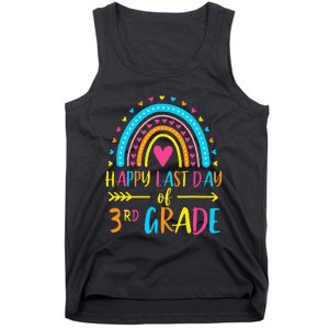 Rainbow Happy Last Day Of 3rd Grade School Teacher Tank Top