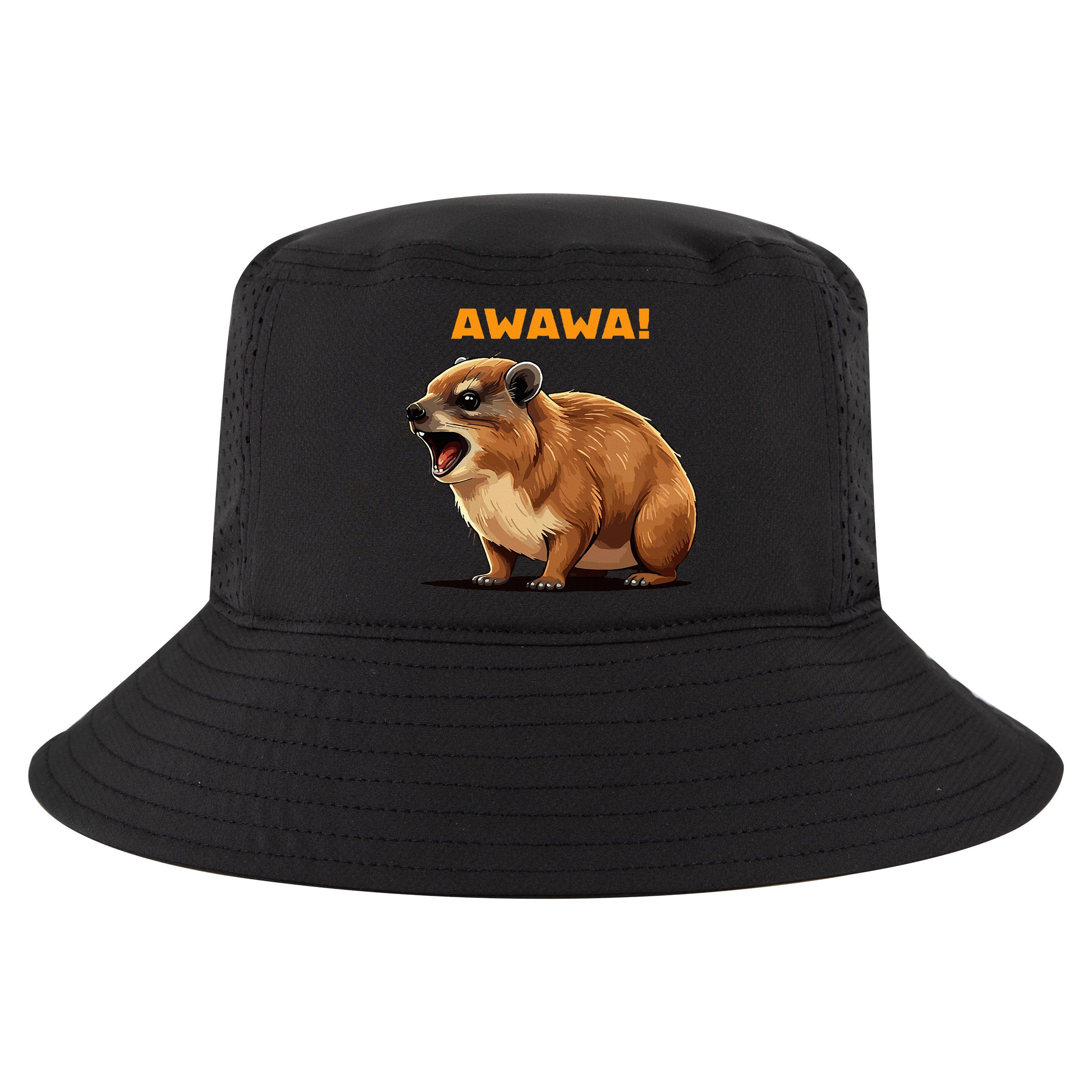 Rock Hyrax Lover Awawa Funny Groundhog Dassie Cool Comfort Performance Bucket Hat