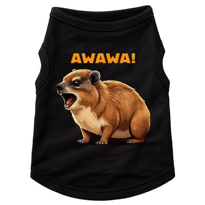 Rock Hyrax Lover Awawa Funny Groundhog Dassie Doggie Tank