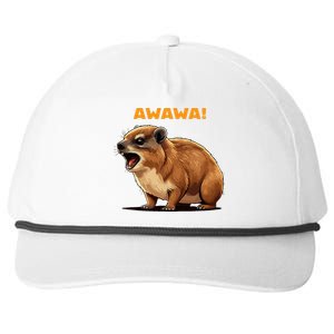 Rock Hyrax Lover Awawa Funny Groundhog Dassie Snapback Five-Panel Rope Hat