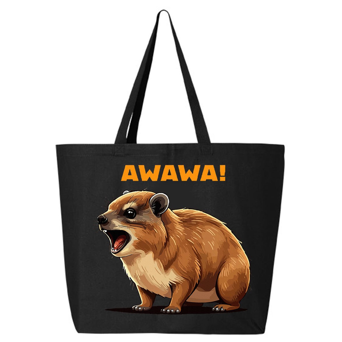 Rock Hyrax Lover Awawa Funny Groundhog Dassie 25L Jumbo Tote