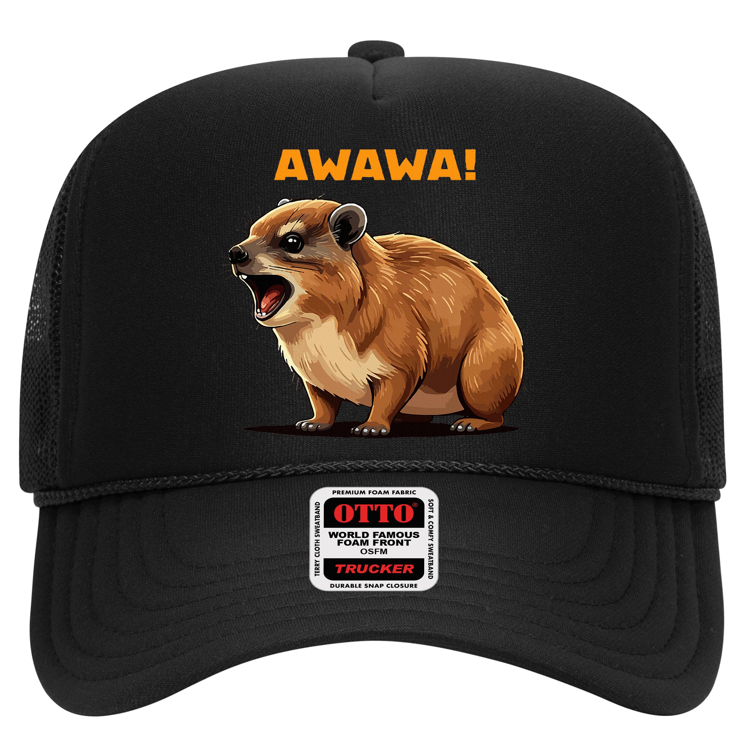 Rock Hyrax Lover Awawa Funny Groundhog Dassie Hat