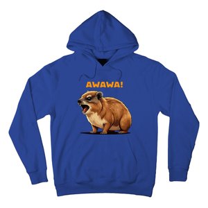 Rock Hyrax Lover Awawa Funny Groundhog Dassie Hoodie