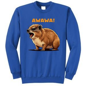 Rock Hyrax Lover Awawa Funny Groundhog Dassie Sweatshirt