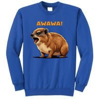 Rock Hyrax Lover Awawa Funny Groundhog Dassie Sweatshirt