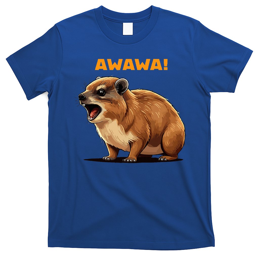 Rock Hyrax Lover Awawa Funny Groundhog Dassie T-Shirt