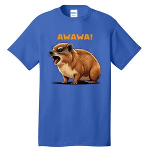 Rock Hyrax Lover Awawa Funny Groundhog Dassie Tall T-Shirt