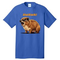 Rock Hyrax Lover Awawa Funny Groundhog Dassie Tall T-Shirt