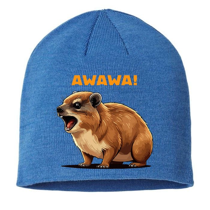 Rock Hyrax Lover Awawa Funny Groundhog Dassie Sustainable Beanie