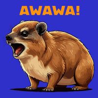 Rock Hyrax Lover Awawa Funny Groundhog Dassie 16 in Basic Backpack