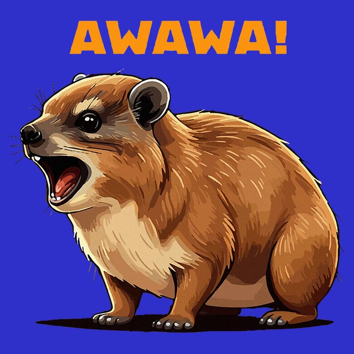 Rock Hyrax Lover Awawa Funny Groundhog Dassie 16 in Basic Backpack