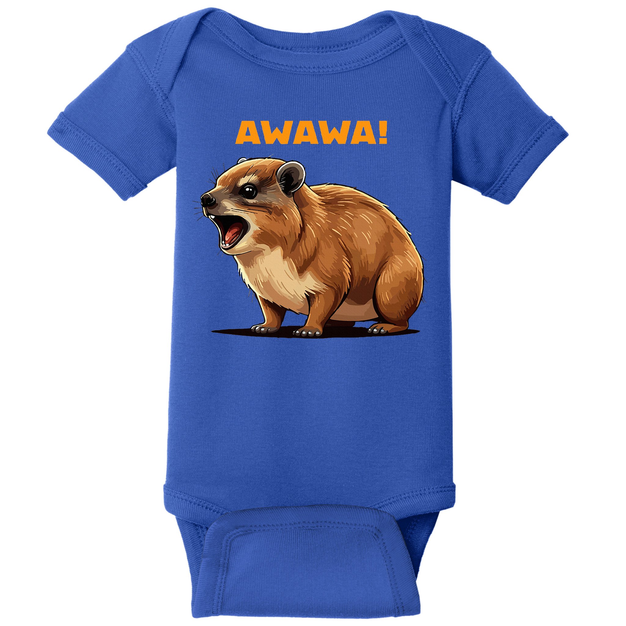 Rock Hyrax Lover Awawa Funny Groundhog Dassie Baby Bodysuit