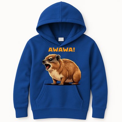 Rock Hyrax Lover Awawa Funny Groundhog Dassie Kids Hoodie