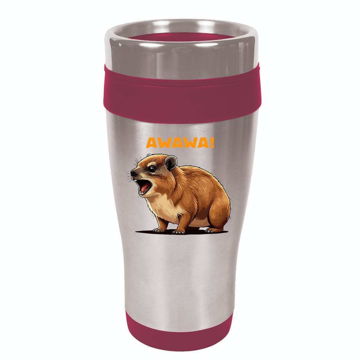 Rock Hyrax Lover Awawa Funny Groundhog Dassie 16oz Travel Tumbler