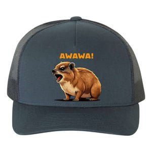 Rock Hyrax Lover Awawa Funny Groundhog Dassie Yupoong Adult 5-Panel Trucker Hat