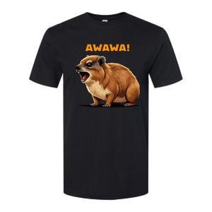 Rock Hyrax Lover Awawa Funny Groundhog Dassie Softstyle CVC T-Shirt