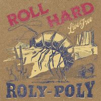 Roll Hard Live Free Roly Poly Wild West Rodeo Cowboy Cotton Canvas Backpack