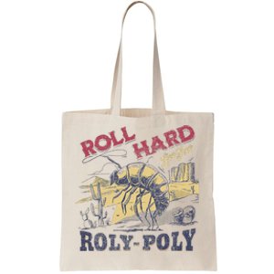 Roll Hard Live Free Roly Poly Wild West Rodeo Cowboy Tote Bag