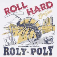 Roll Hard Live Free Roly Poly Wild West Rodeo Cowboy Tall T-Shirt