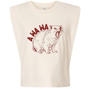 Rock Hyrax Lover Awawa Funny Groundhog Dassi Garment-Dyed Women's Muscle Tee