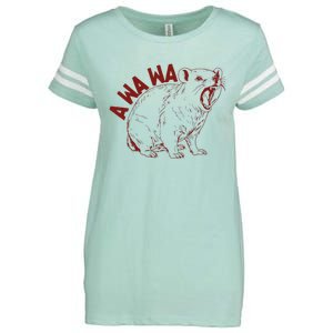 Rock Hyrax Lover Awawa Funny Groundhog Dassi Enza Ladies Jersey Football T-Shirt