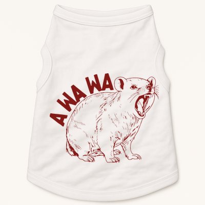 Rock Hyrax Lover Awawa Funny Groundhog Dassi Doggie Tank