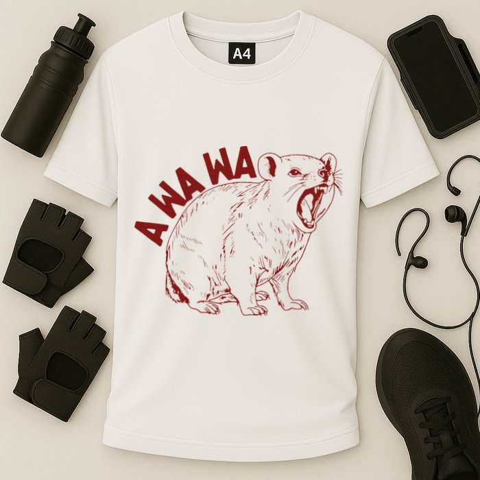 Rock Hyrax Lover Awawa Funny Groundhog Dassi Cooling Performance Crew T-Shirt