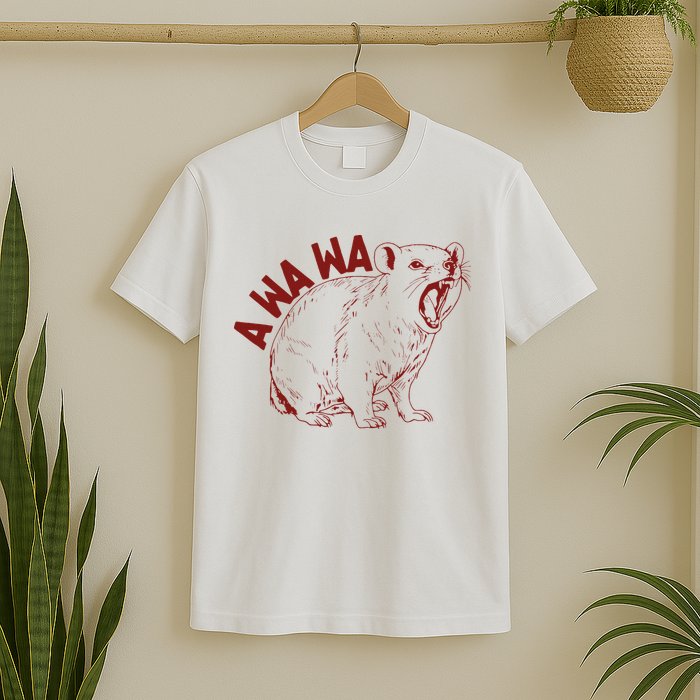 Rock Hyrax Lover Awawa Funny Groundhog Dassi T-Shirt