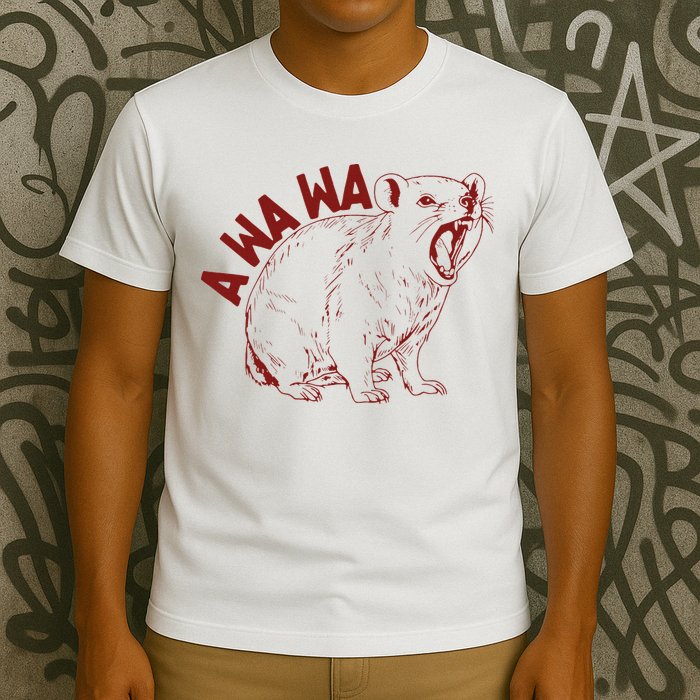Rock Hyrax Lover Awawa Funny Groundhog Dassi T-Shirt