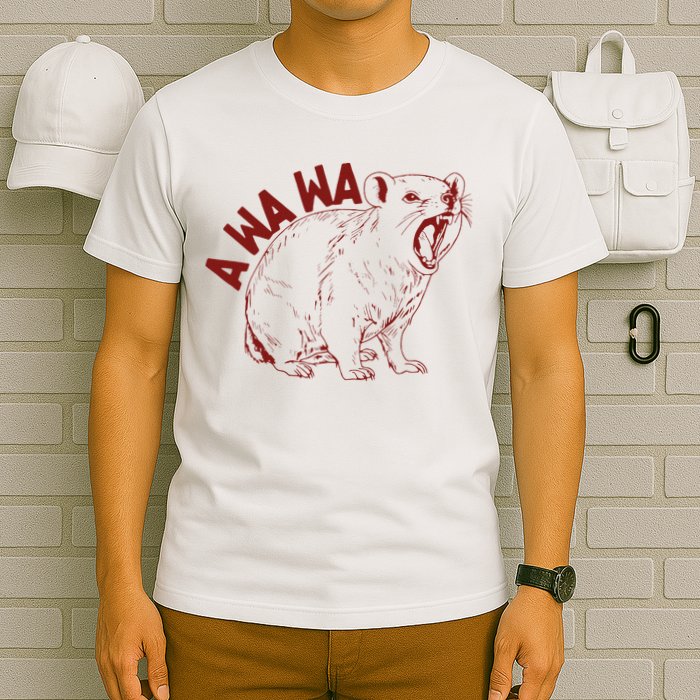 Rock Hyrax Lover Awawa Funny Groundhog Dassi T-Shirt