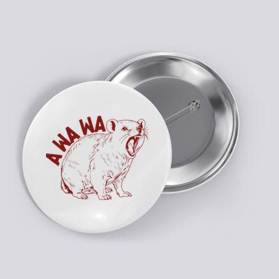 Rock Hyrax Lover Awawa Funny Groundhog Dassi Button