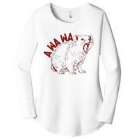 Rock Hyrax Lover Awawa Funny Groundhog Dassi Women's Perfect Tri Tunic Long Sleeve Shirt