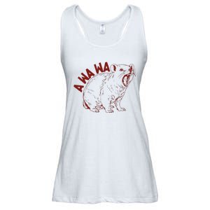 Rock Hyrax Lover Awawa Funny Groundhog Dassi Ladies Essential Flowy Tank