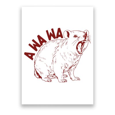 Rock Hyrax Lover Awawa Funny Groundhog Dassi Poster