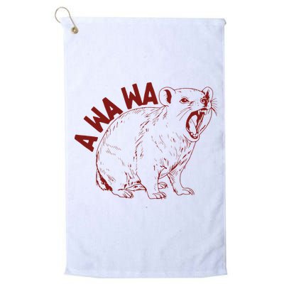 Rock Hyrax Lover Awawa Funny Groundhog Dassi Golf Towel