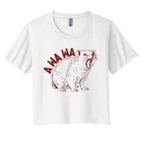 Rock Hyrax Lover Awawa Funny Groundhog Dassi Women's Crop Top Tee