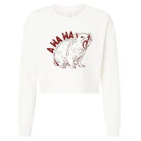 Rock Hyrax Lover Awawa Funny Groundhog Dassi Cropped Pullover Crew