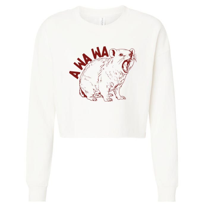 Rock Hyrax Lover Awawa Funny Groundhog Dassi Cropped Pullover Crew