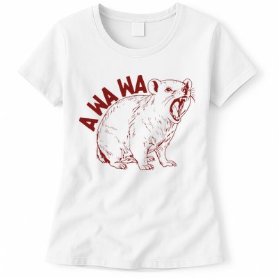 Rock Hyrax Lover Awawa Funny Groundhog Dassi Womens T-Shirt