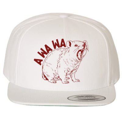 Rock Hyrax Lover Awawa Funny Groundhog Dassi Wool Snapback Cap