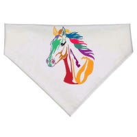 Rainbow Horse Lover Cute USA-Made Doggie Bandana