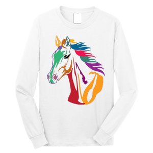 Rainbow Horse Lover Cute Long Sleeve Shirt