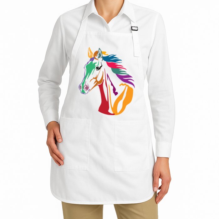 Rainbow Horse Lover Cute Apron