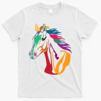 Rainbow Horse Lover Cute T-Shirt