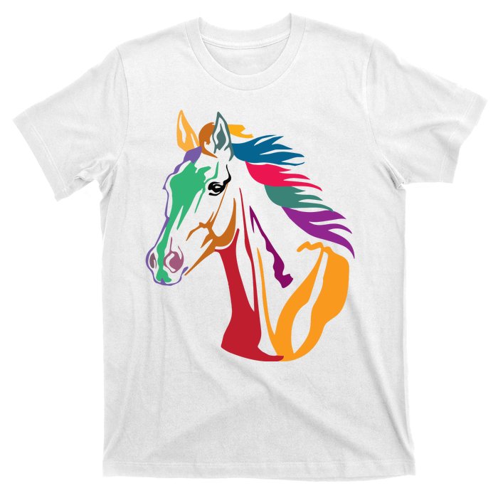 Rainbow Horse Lover Cute T-Shirt