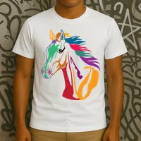 Rainbow Horse Lover Cute T-Shirt